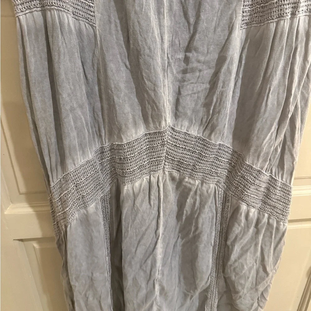 XCVI Boho Sleeveless Blue Maxi Dress SZ XL - Picture 3 of 5